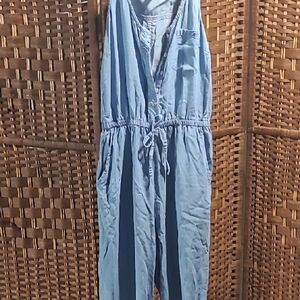 Japna Sky Blue Casual Jumpsuit